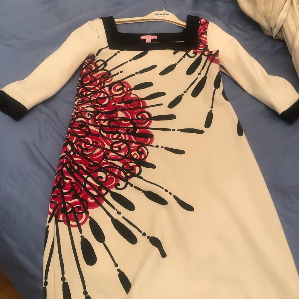 Lily Pulitzer white shift dress